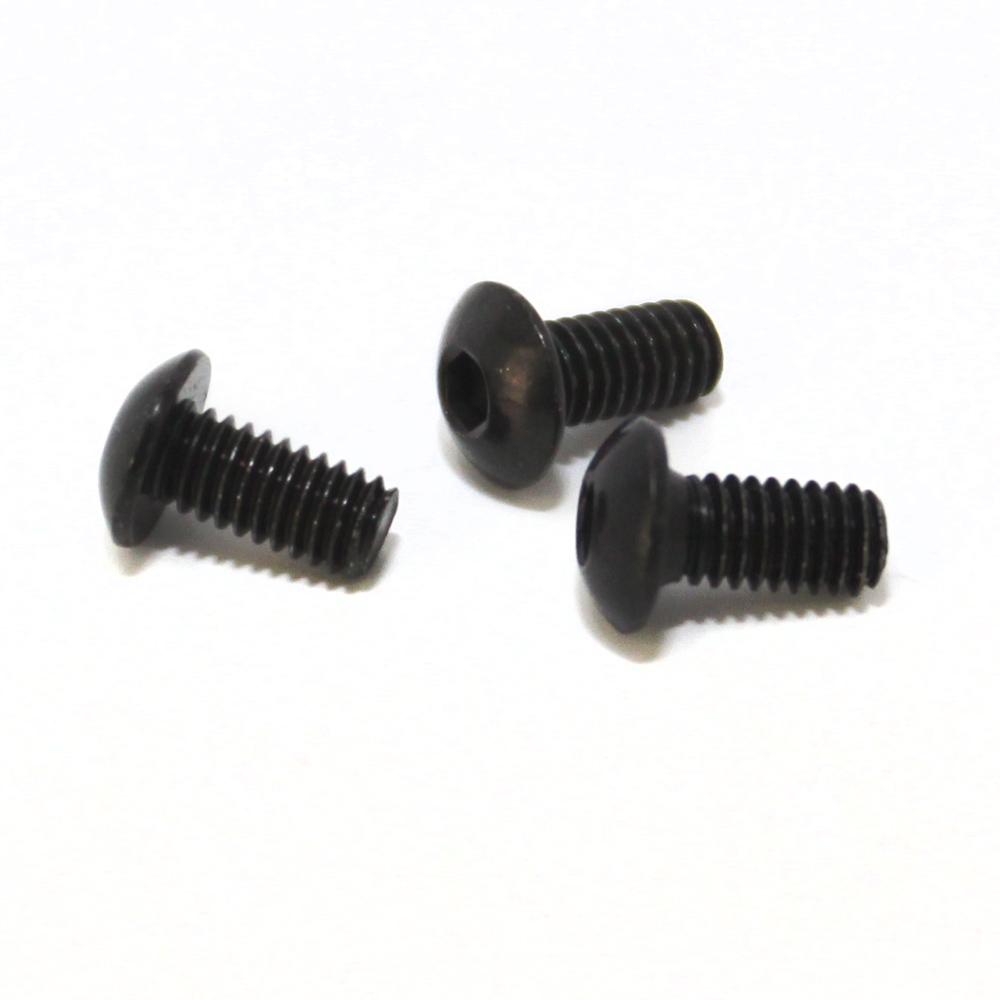 Fastener, Standard (Metric): Screw (M4 x 0.7 x 8mm) Buttonhead, 10.9 Grade Steel, Black