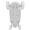 XRW ALU CENTRAL SKID PLATE - RZR4 1000 XP