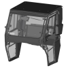 Cabin with accessories (wiper, washer) for Linhai UTV LH80DU / LH100DU Electric