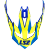 LS2 PEAK MX470 NIMBLE WHITE BLUE YELLOW