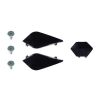 LS2 MX701 PEAK SCREWS+COVERS GLOSS BLACK