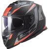LS2 FF800 STORM RACER TITANIUM FLUO ORANGE