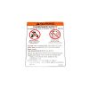 WARNING DECAL 720