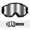LS2 CHARGER GOGGLE BLACK WITH SILVER VISOR