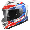 LS2 FF818 STORM III KOMAI WHITE BLUE RED