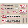 MAXIMA Decal Sheet - Assorted logos 15 mil / Size 11" x 14" (28cm x 23.5cm)