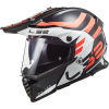 LS2 MX436 PIONEER EVO ADVENTURER BLACK WHITE