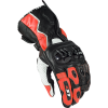 LS2 SWIFT RACING GLOVES BLACK WHITE RED