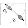 FRONT LEFT DRIVE AXLE
