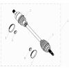 REAR LEFT DRIVE AXLE (T3 WITH REAR AXLE DIFFERENTIAL)