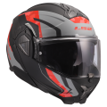 LS2 FF910 ADVANT II GLIDE BLACK GREY RED S
