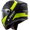 LS2 FF324 METRO EVO RAPID Matt Black Gloss Yellow, FOG FIGHTER (PINLOCK) XXS