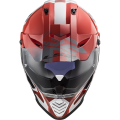 LS2 MX436 PIONEER EVO EVOLVE RED WHITE XXS