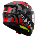 LS2 FF812 KID PUNK GREY RED S