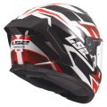 LS2 FF820 RAPID III XTREM WHITE BLACK RED XL