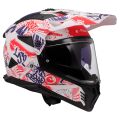 LS2 MX702 PIONEER II FANTASY WHITE RED BLUE-06 L