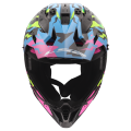 LS2 MX708 FAST II GROTESK BLUE PINK GREEN-06 L