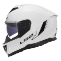 LS2 FF818 STORM III SOLID GLOSS WHITE XXL