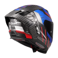 LS2 FF807 DRAGON TRAX BLUE RED L