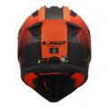 LS2 MX708 FAST II DUCK M.H-V ORANGE RED-06 S