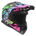 LS2 MX708 FAST II GROTESK BLUE PINK GREEN-06 L