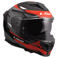 LS2 FF818 STORM III KOMAI BLACK RED XS