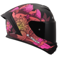 LS2 FF820 RAPID III POPPIES II BLACK PINK XL