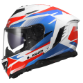 LS2 FF818 STORM III KOMAI WHITE BLUE RED XS