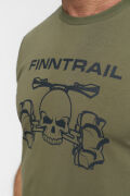 Finntrail T-shirt ATV skull Khaki