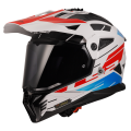 LS2 MX702 PIONEER II NAMIB WHITE BLUE RED-06 M