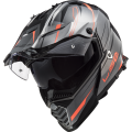 LS2 MX436 PIONEER EVO KNIGHT TITANIUM ORANGE XS
