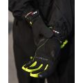 LS2 JET 2 MAN GLOVES BLACK H-V YELLOW