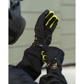 LS2 JET 2 MAN GLOVES BLACK H-V YELLOW