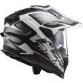 LS2 MX701 EXPLORER ALTER MATT BLACK WHITE-06 XXL