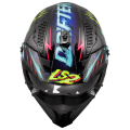 LS2 OF606 DRIFTER RAYZ BLACK BLUE-06 XS