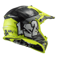 LS2 MX437 FAST EVO MINI II CRUSHER BLACK YELLOW-06 M
