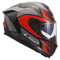 LS2 FF817 CHALLENGER II VIPER GREY RED XS