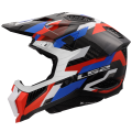 LS2 MX703 X-FORCE PHANTOM WHITE BLUE RED-06 L