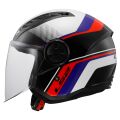 LS2 OF616 AIRFLOW II RUSH WHITE BLUE RED-06 L