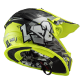 LS2 MX437 FAST EVO MINI II CRUSHER BLACK YELLOW-06 M