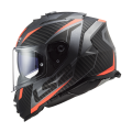 LS2 FF800 STORM RACER MATT TITANIUM FLUO XXL