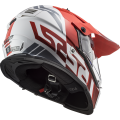 LS2 MX436 PIONEER EVO EVOLVE RED WHITE XXS