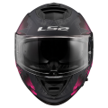 LS2 FF800 STORM II BURST MATT BLACK PINK-06 XL