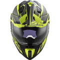 LS2 MX701 EXPLORER ALTER MATT BLACK H-V YELLOW XS