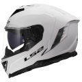 LS2 FF818 STORM III SOLID GLOSS WHITE XXL