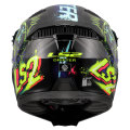 LS2 OF606 DRIFTER RAYZ BLACK BLUE-06 XS