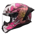 LS2 FF820 RAPID III POPPIES II WHITE PINK L