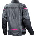 LS2 RIVA LADY JACKET BLACK DARK GREY PINK