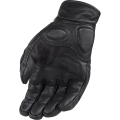 LS2 RUST MAN GLOVES BLACK LEATHER