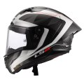LS2 FF805 THUNDER GP AERO RAUTE WHITE GREY-06 M